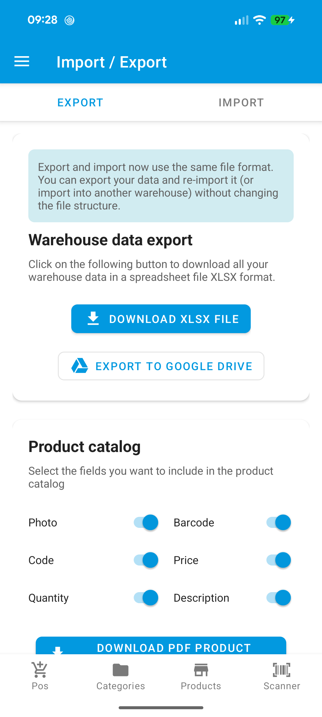 Import and export